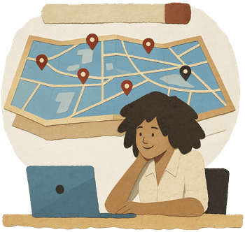 Open the map